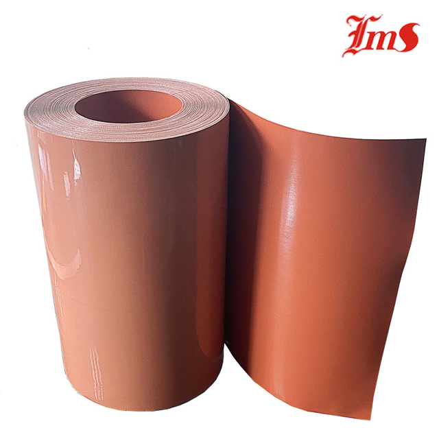 Customizable Uncured Silicone Fabric Vulcanizable & Durable Silicone Coated Fiberglass Cloth Orange Color 1.0mm for Custom Heater & Gasket Making