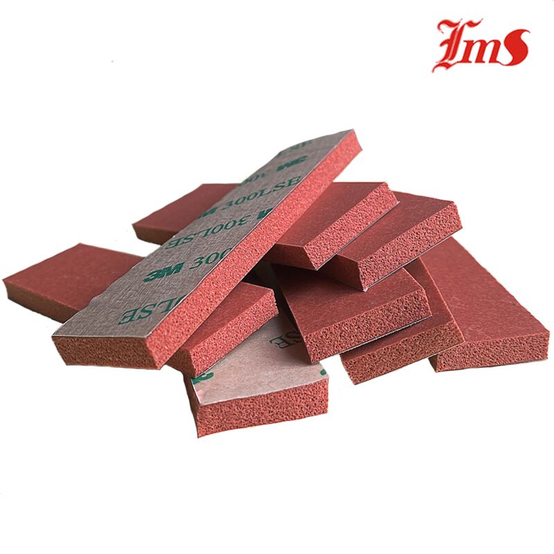 Waterproof Red Silicone Rubber Foam Sheets Silicone Sponge Sheets