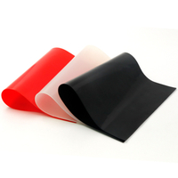 Red Heat Resistant Solid Silicone Rubber Sheet For Laser Cut